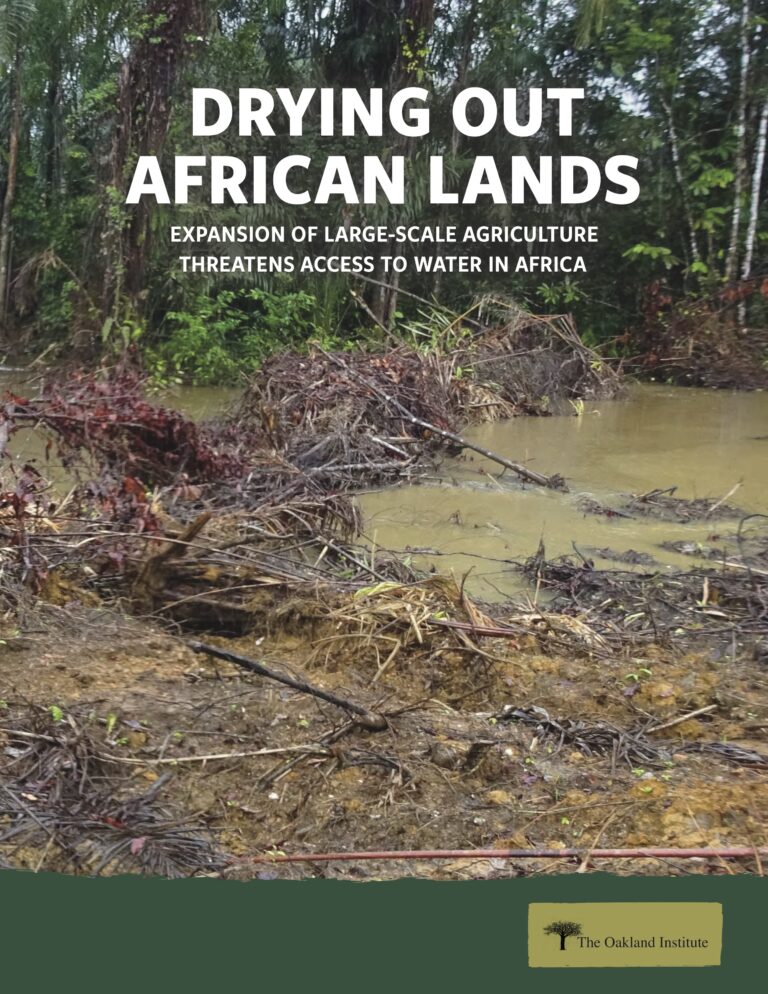 DRYING OUT AFRICAN LANDS: Expansion of Large–Scale Agriculture Threatens Access to Water in Africa